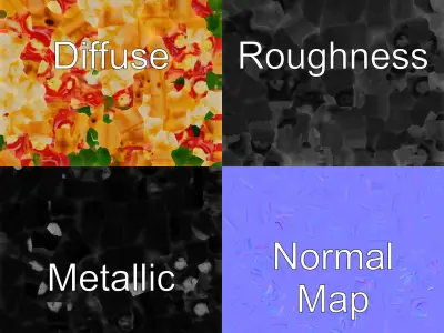 Margherita Pizza Delicious Render model pack Low-poly 3D model