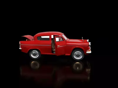 car retro Anglia 4  105E 3D model