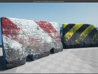 City Equipment - Unreal Engine Project  Low-poly 3D model