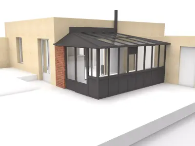 Veranda extension  Free 3D model