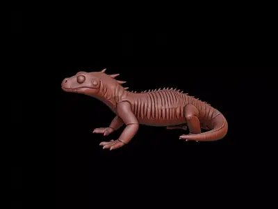Salamander Animal Sculpture 3D print model buy