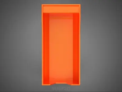 TRUCK BED DUMP BODY BOX CONTAINER BIN CARGO VEHICLE PICK UP CAR 3D model