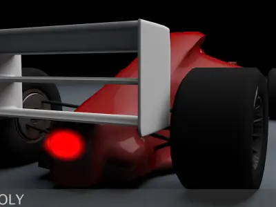 Formula 1 Car Type 3D Models Low-poly 3D model