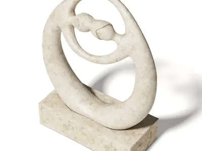 Stone Sculpture 3D Model 3D model