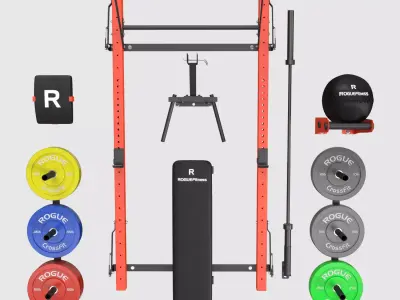 Home crossfit gym 3D model