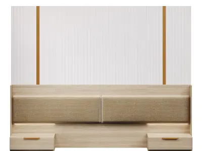 Bedroom wall composition 3D model