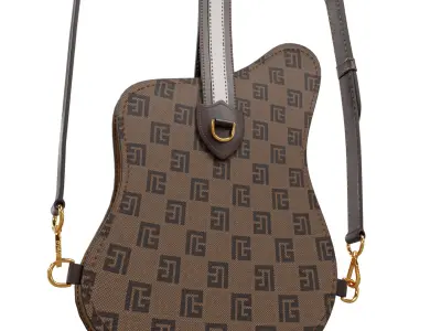 Guitar Monogram Canvas Clutch Low-poly 3D model