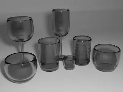 Basic Glass Pack Free 3D model