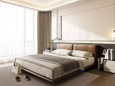 Master bedroom 3D model 3D model