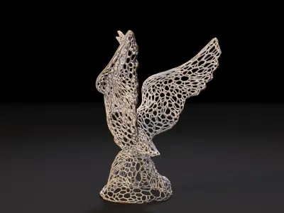 Swan figurine 3D print model