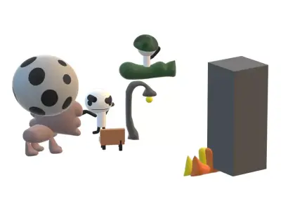 The normal knight 3D model