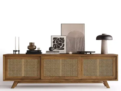 Cabinet Decoration Set 3D model