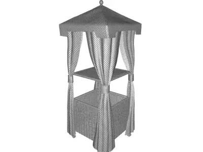 Adelita Gallon Water Resistant Towel Valet  3D model