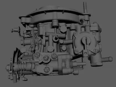 Chevy 2 barrel carburator  3D print model