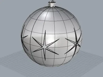 Christmas ball 3D print model