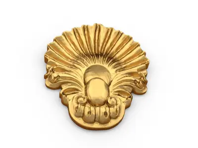 Classic carved decor ornament 476 3D print model