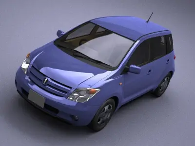 Toyota 1ST model in Lightwave 3D 3D model