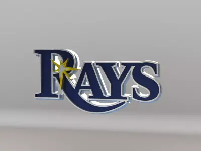 MLB Tampa Bay Rays V1 Team Logo 3D model