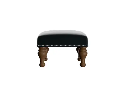 Lee Leather Ottoman 3D model
