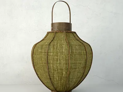 Bamboo Lanterns 3D model
