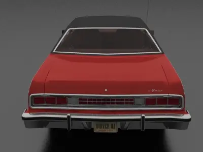 Marquis Brougham 4dr 1973 Low-poly 3D model