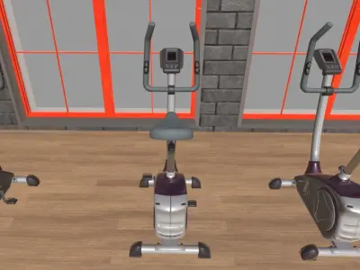 Stationary bicycle 3D model buy