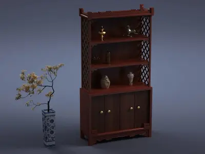 abinet cabinet wardrobe sofa bed table bookshelve 3D model