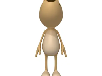 Dog cartoon 3D model