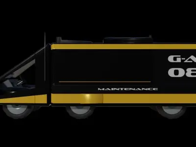 Futuristic truck Free 3D model