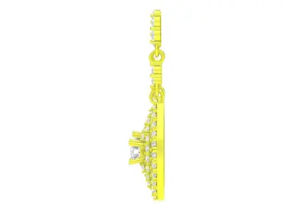 A5680 Luxury Diamond Earrings 3D Model 3D print model