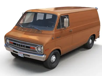 Dodge Tradesman 1971 van 3D model