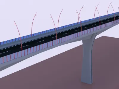 Road bridge 2023 3D model