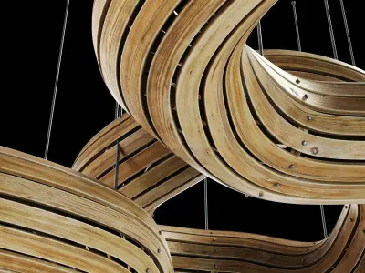 Bagel wood board decor n2 3D model