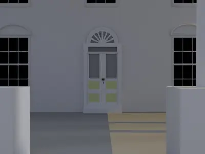 White House Low-poly 3D model