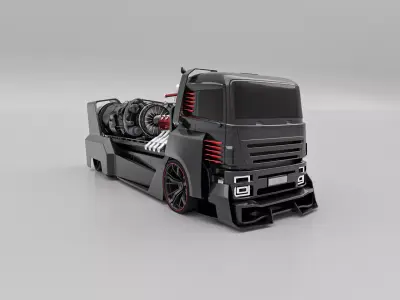 Truck KaMaz  3D model
