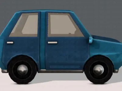 Cartoon Car V01 Low-poly 3D model