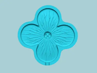 Hydrangea Flower Mold - Artificial EVA Molding 3D print model