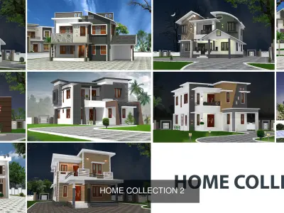 20 HOME MODELS 3D Model Collection