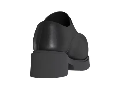 Balenciaga Derby leather shoes Clo3d 3D model