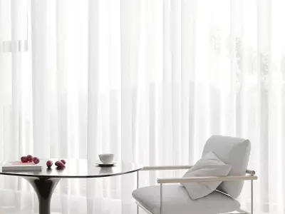 Modern living room dining room interior scenes 348 3D model