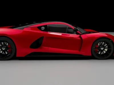 veenom 3d car 3D model