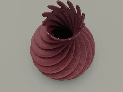 Printable Vase - Flower Pot 3D model