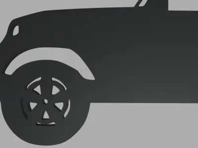 Jeep Wrangler Unlimited 2019 Key Ring 3D print model