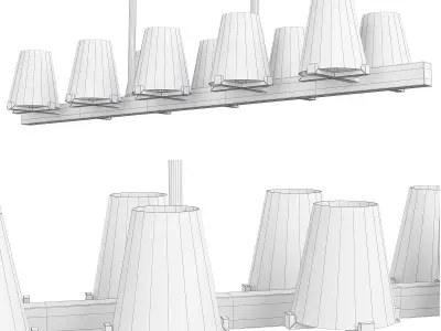ANKE LUXURY CHANDELIER 2 Low-poly 3D model