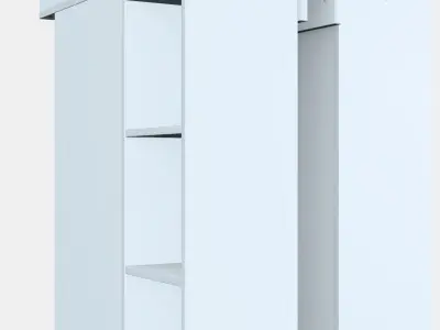 SMAGORA Changing tbl-bookshelf w 2 shlf ut 3D model