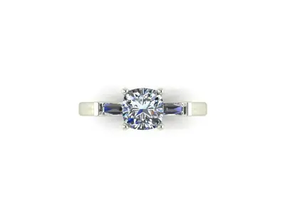 Diamond Women Fashion Ring R10 3D print model