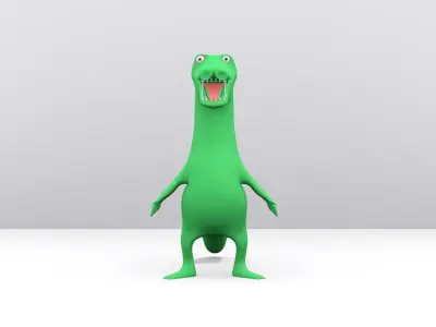 Cartoon Crocodiles  Character 3D model