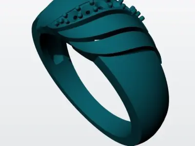 Women Solitaire Ring 3D print model