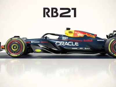 F1 RedBull RB-21 2025 Low-poly 3D model