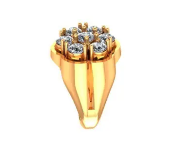 Men Diamond Ring 3D print model purchase